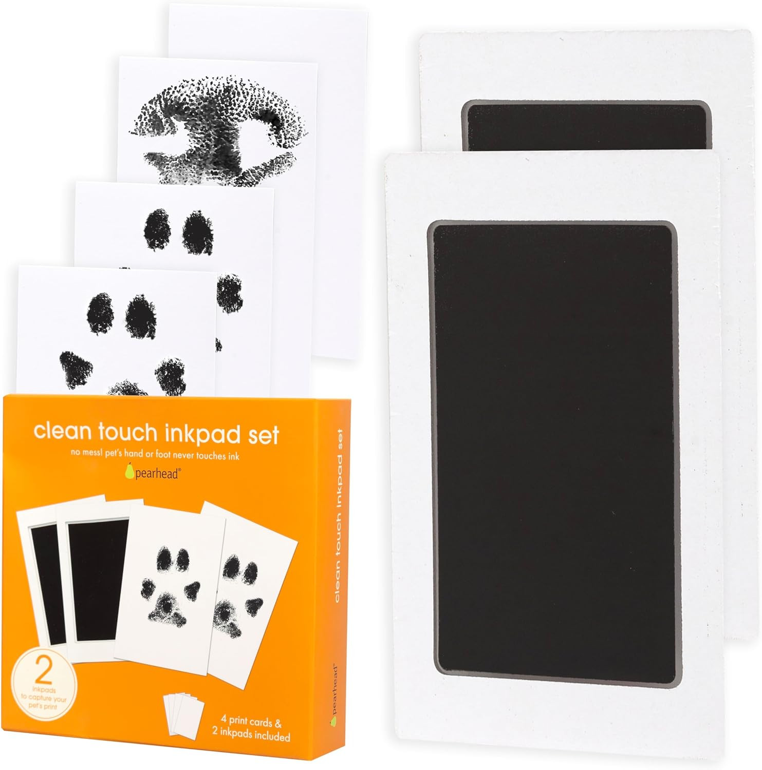 Paw Print Clean Touch Inkless Pad Kit for Dogs Cats Small Medium Keepsake
