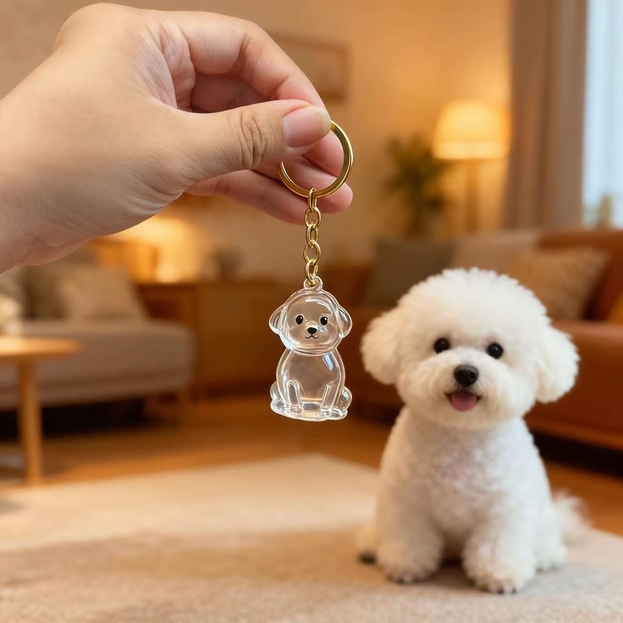 Dog Hair Collector Keychain Charm Memorial Storage ,Pet Hairs Keychain,Pet Fu…