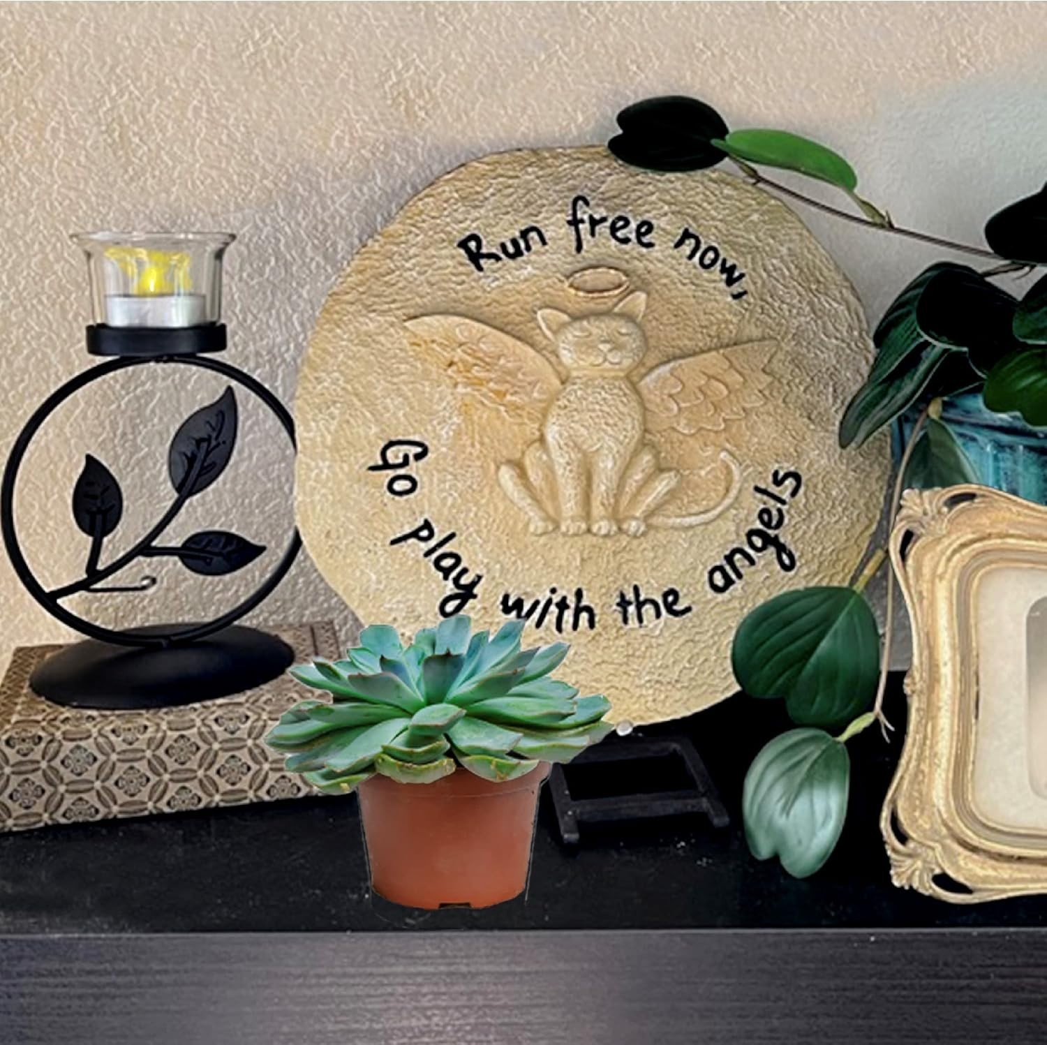 Elegant Waterproof Cat Memorial Stone – Durable Tribute for Beloved Pets