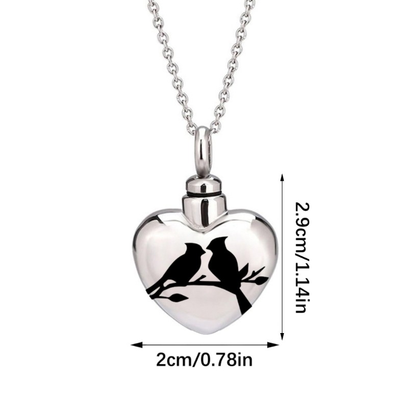 Pet Urn Necklace for Dog Cats Ashes Pet Cremation Jewelry Keepsakes Gift Unisex