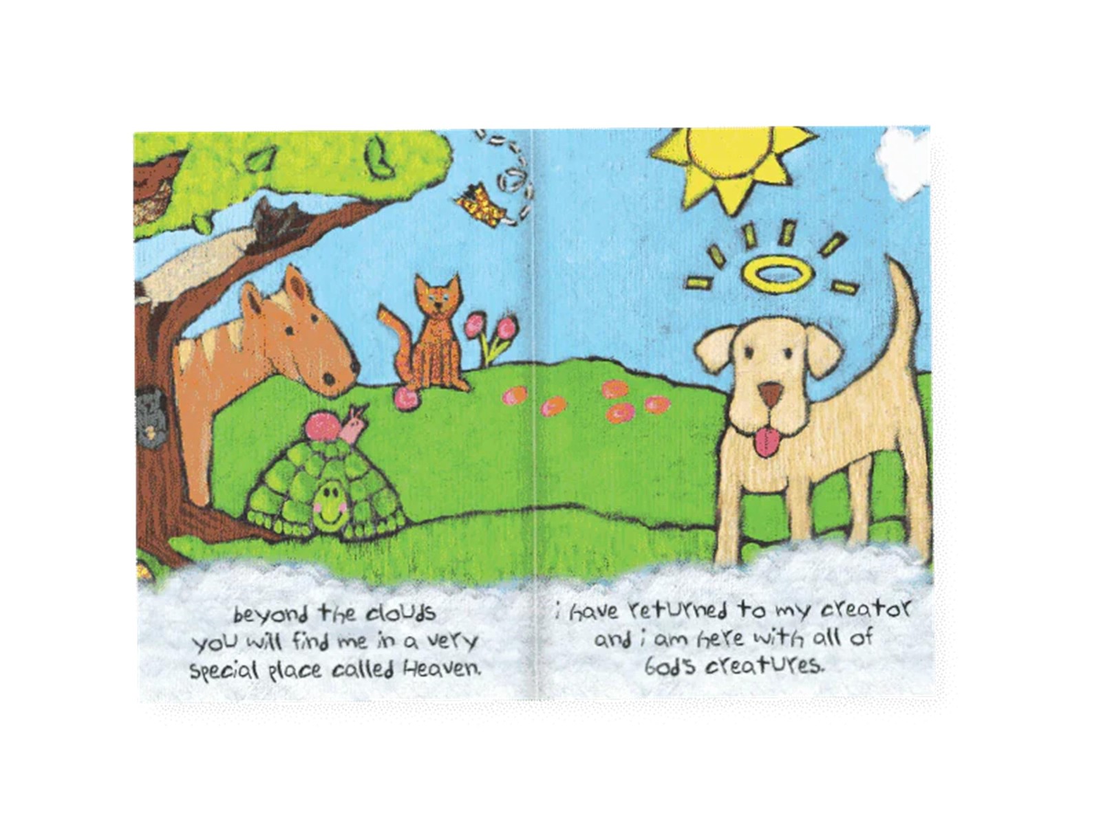 Sympathy Booklet – “All Dogs Go to Heaven” – 14-Page Pet Loss Remembrance Gif…