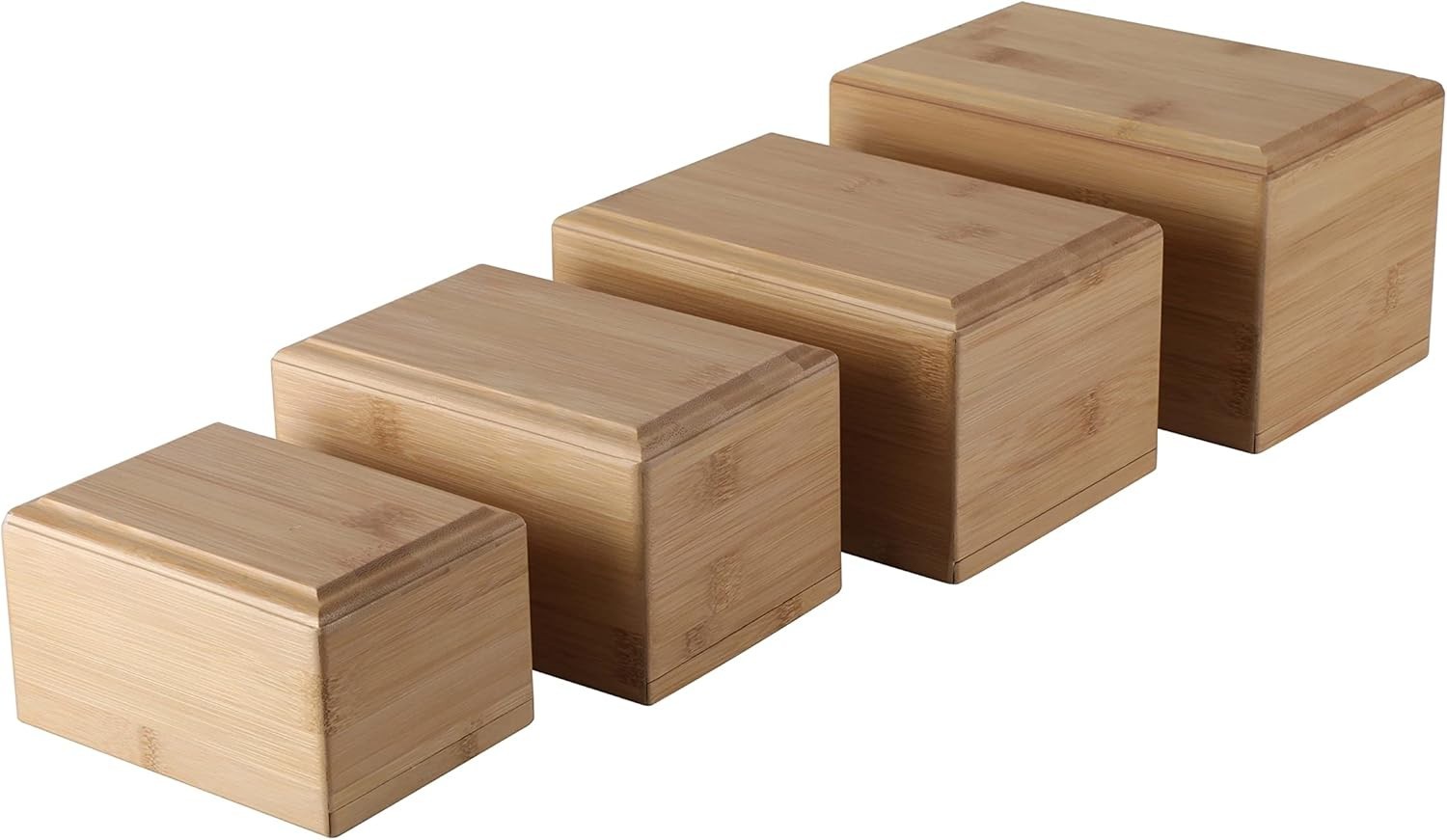 X-Large Bamboo Pet Urns for Dog Ashes, Bamboo Wooden Pet Urn for Funerals and Me