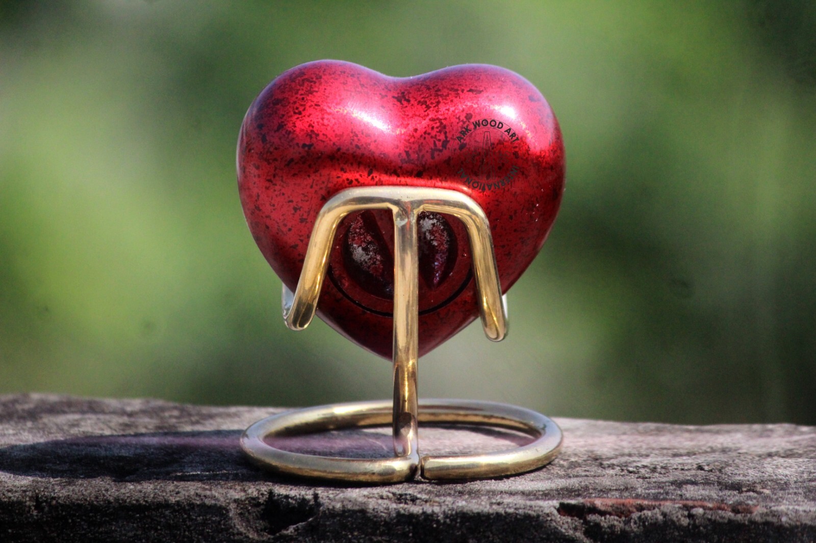 cat urns engraved red love heart shape mini urns for dog cat bay memory storage