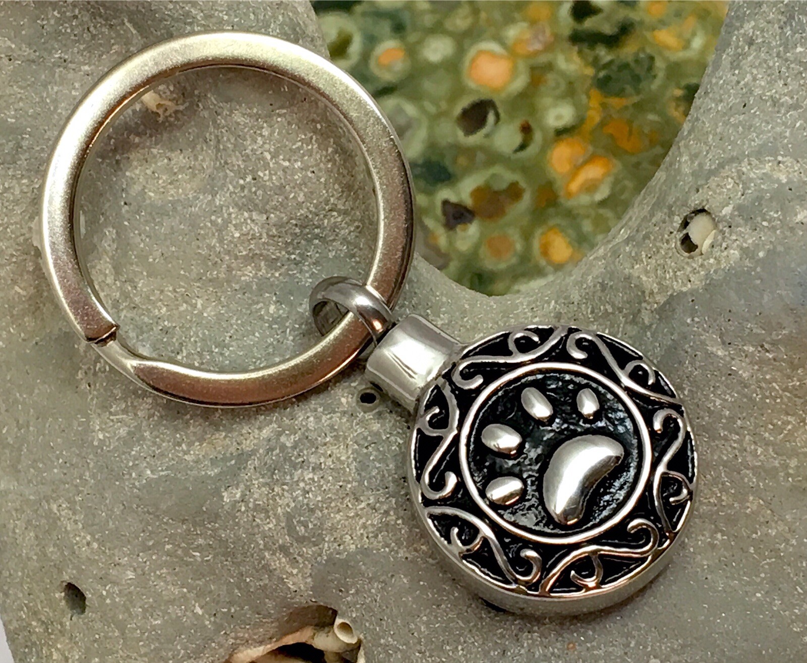 Celtic Paw Print Pet Cremation Jewelry Ashes Urn Necklace Ash Pendant Dog Cat