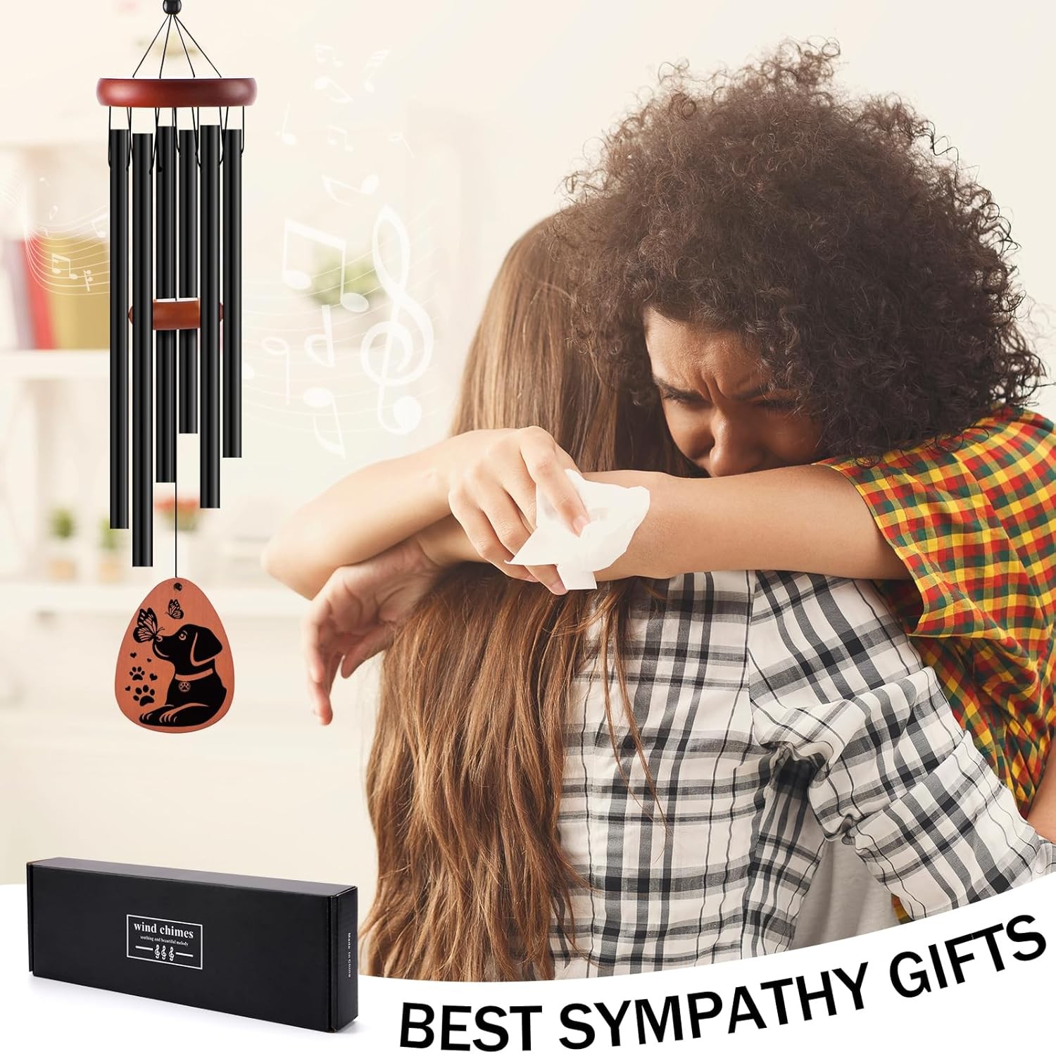 Dog Memorial Gifts Wind Chimes Loss of Dog Sympathy Windchime Puppy Passing Away