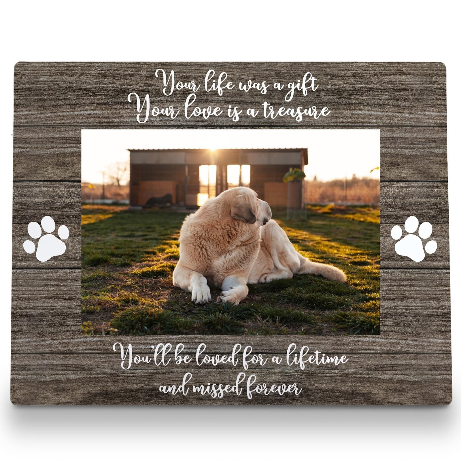 Dog Memorial Picture Frame 8×10, Pet Memorial Picture Frame, Pet Memorial Gif…