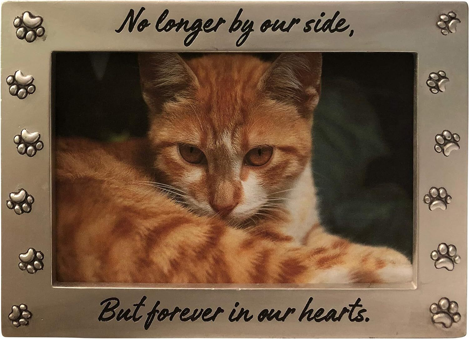 Pet Memorial Picture Frame Keepsake for Dog or Cat, Perfect Loss of Pet Gift for