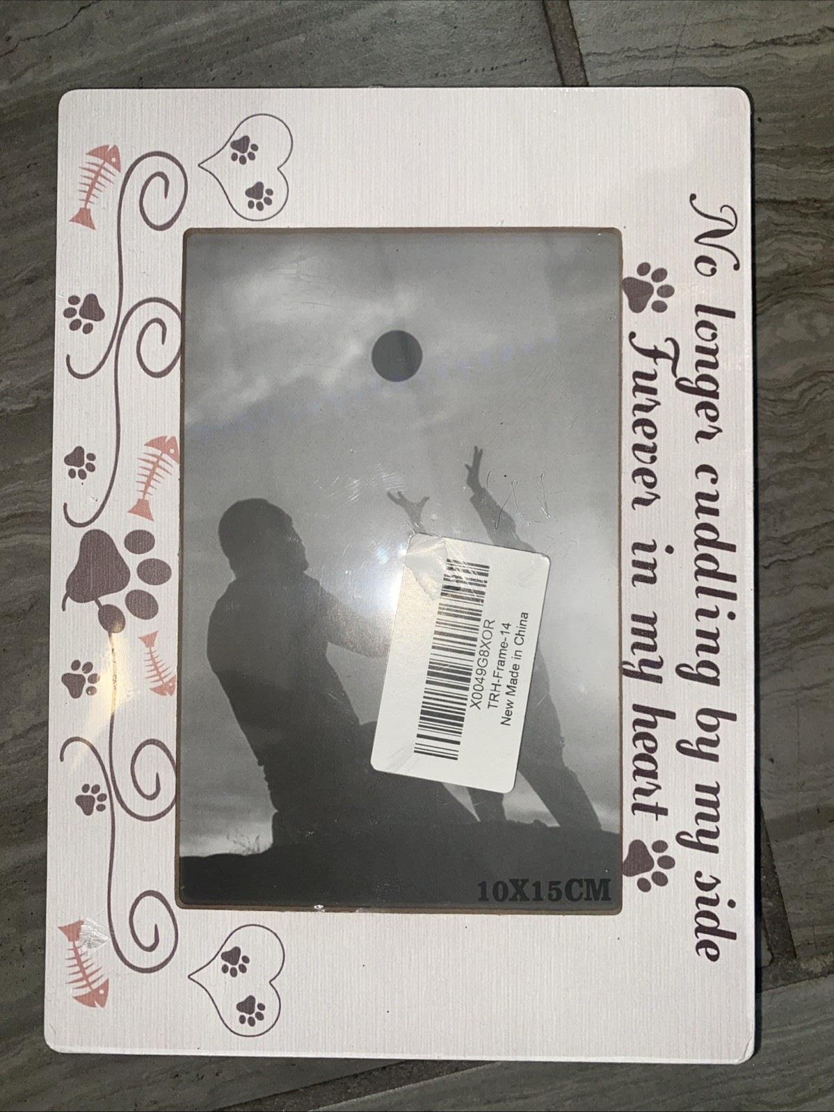 No Longer Cuddling By My Side Forever In My Heart 4×6 in Photo Frame