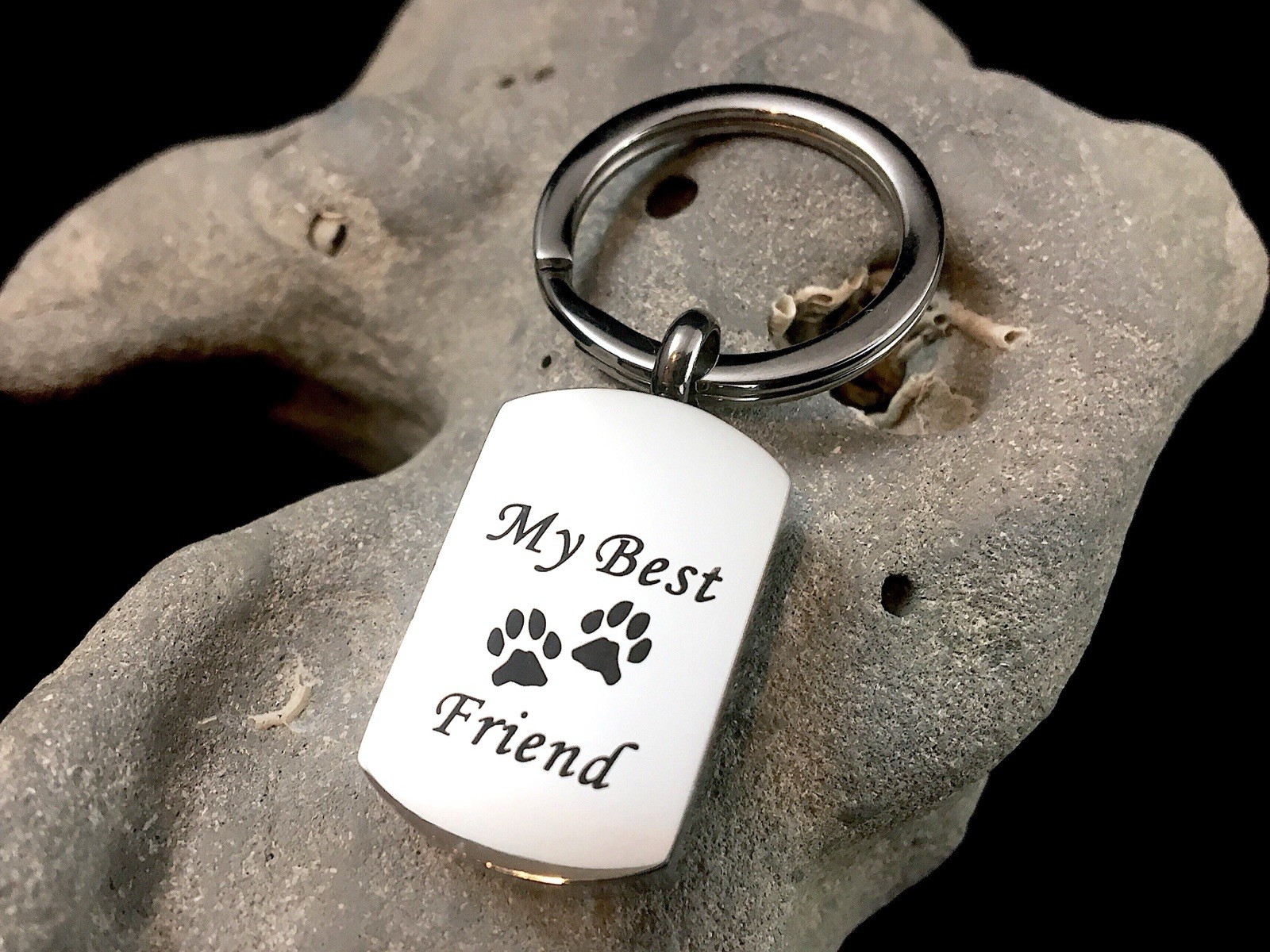 My Best Friend Paws Cremation Urn Necklace for Ashes Dog Pet Cat Memorial Gift