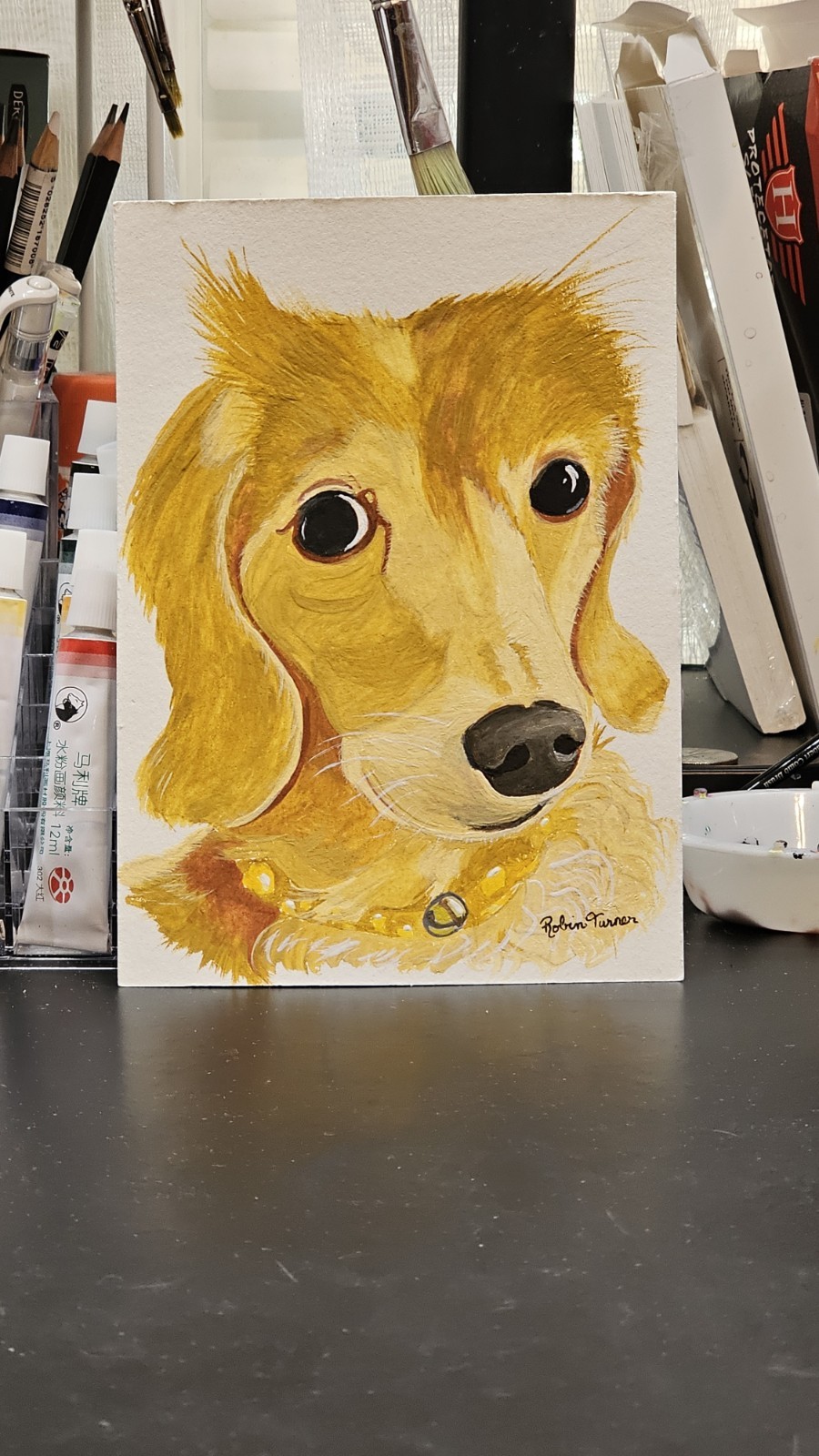 5×7 Original Art Hand-painted Custom Pet Portrait YOUR PET Any Pet Memorial