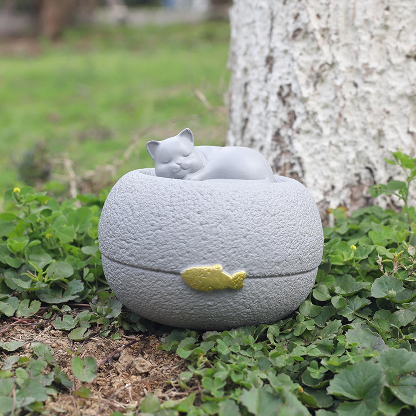 Pet Ash Container Dog Cremation Urn Hand Painted Multifunctional 5.1×3.9inch