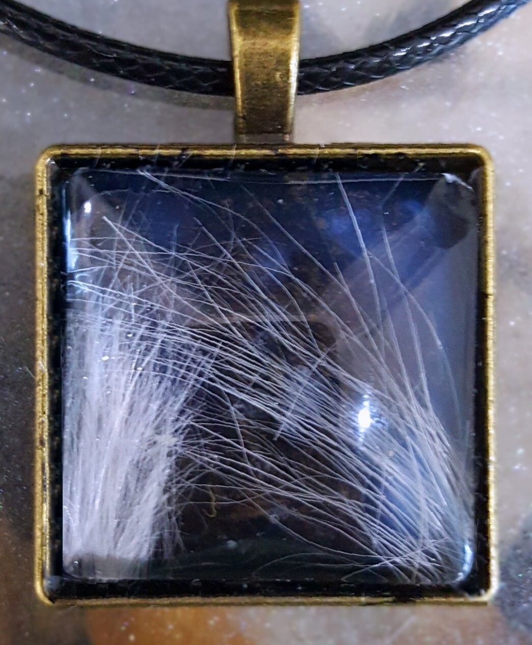 Memorial/Remembrance Pendant for Necklace – CUSTOM MADE with fur or ashes etc.