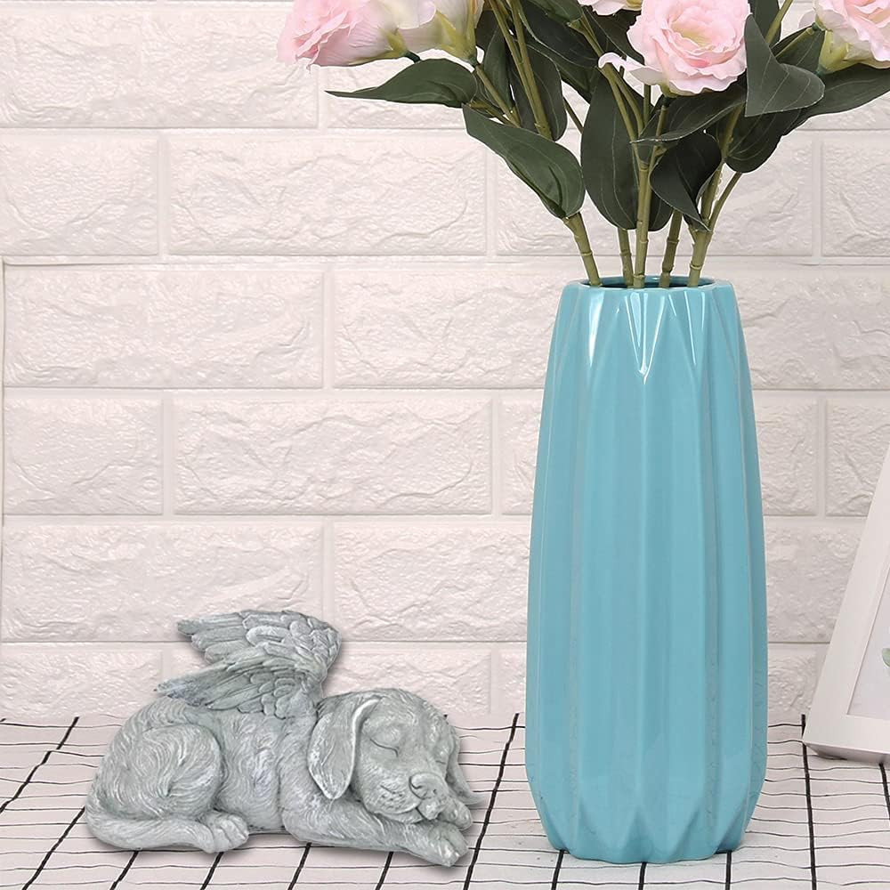 Dog Angel Wings Ornament Dog Angel Statue Mini Animal Statu for Garden Tombstone
