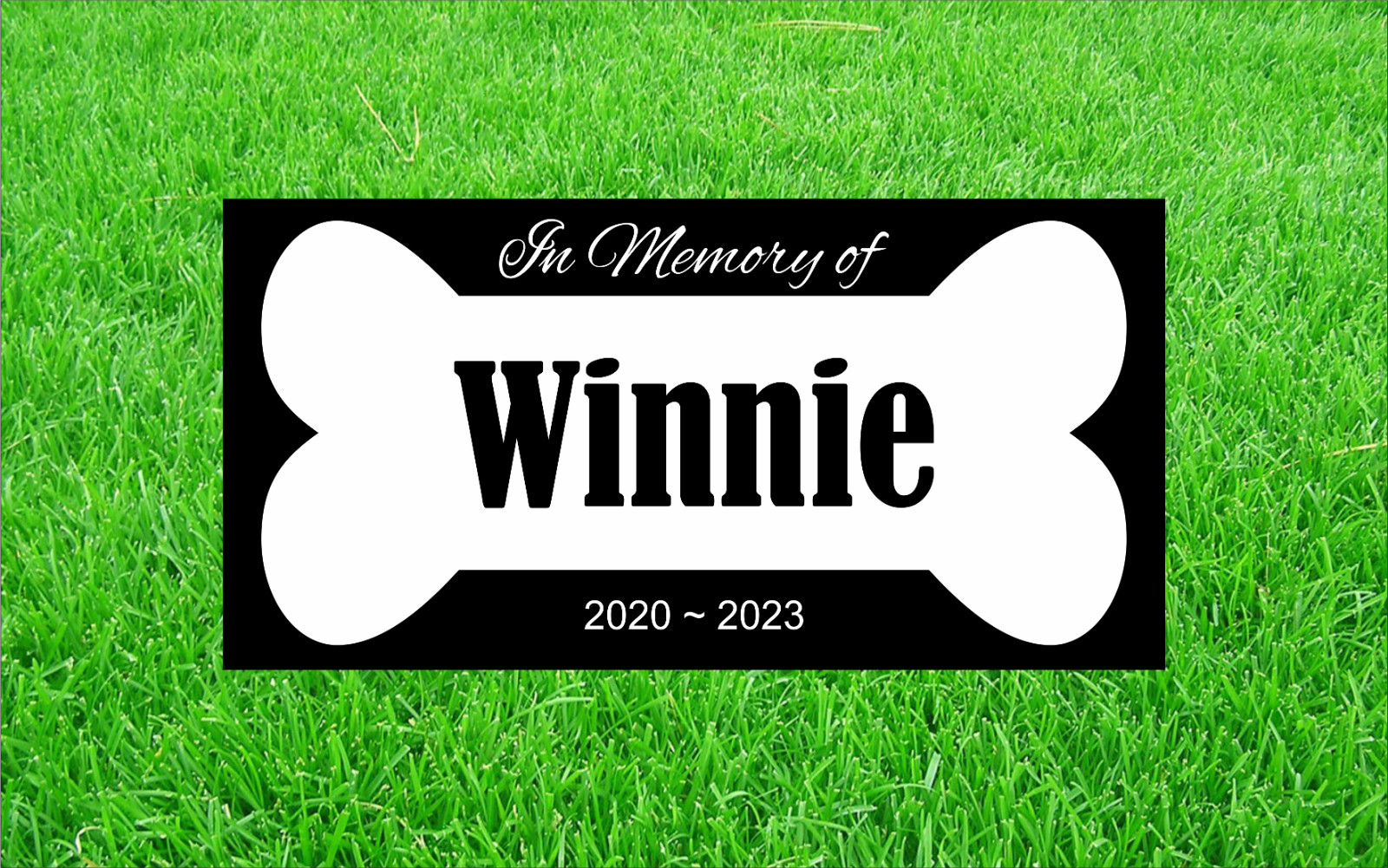 Personalized Pet Stone Memorial Grave Marker Granite Plaque Human headstone