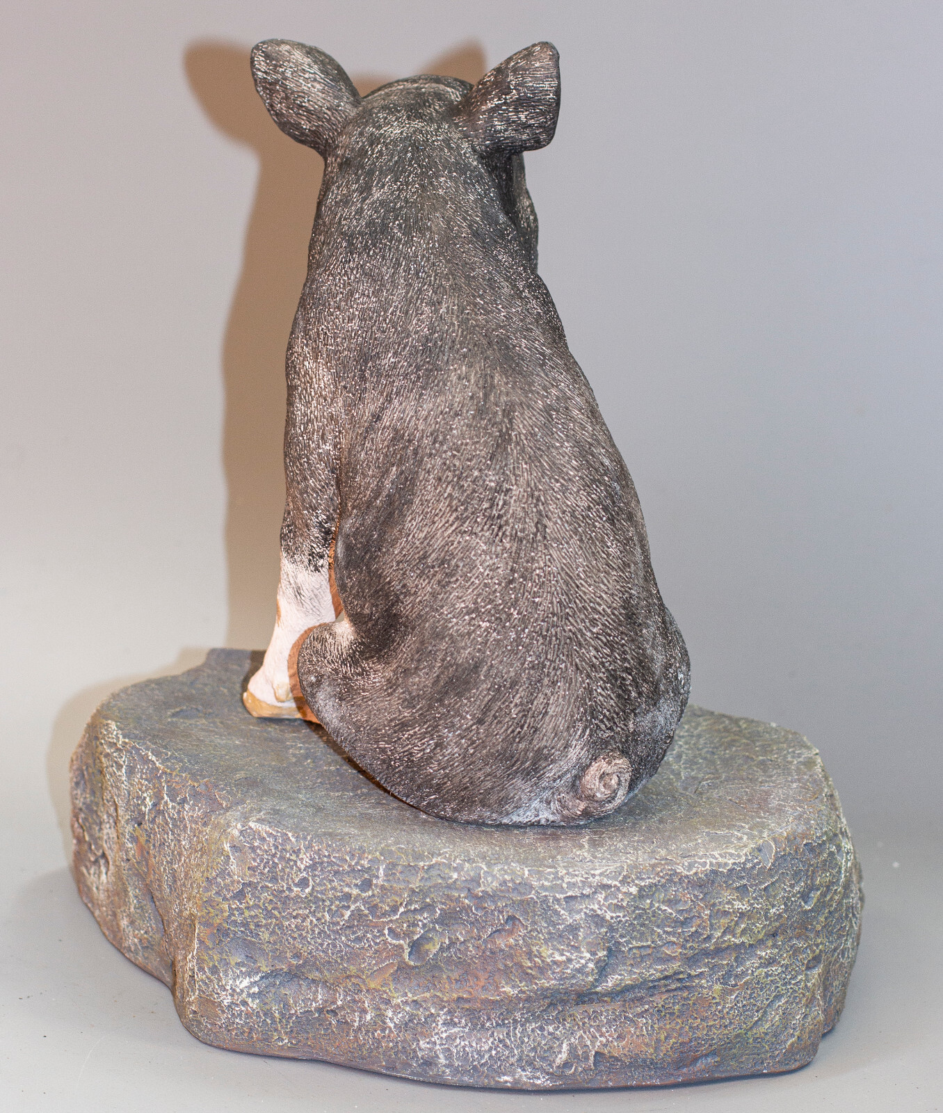 Unique Urn Pig Ashes Pet Memorial Stone Hog Grave Statue Animal Funeral Decor