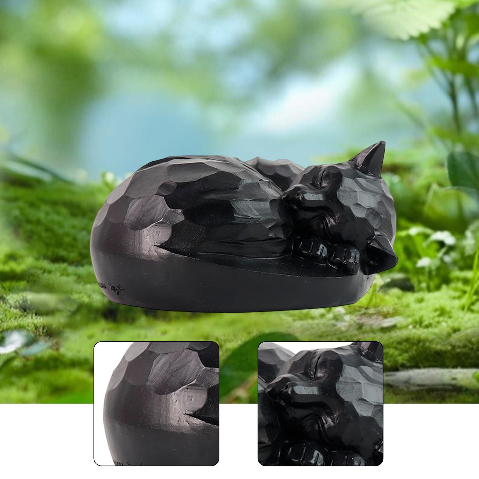 Cat Urn Pet Memorial Statue Decoration Pet Urn for Courtyard Garden Cemetery