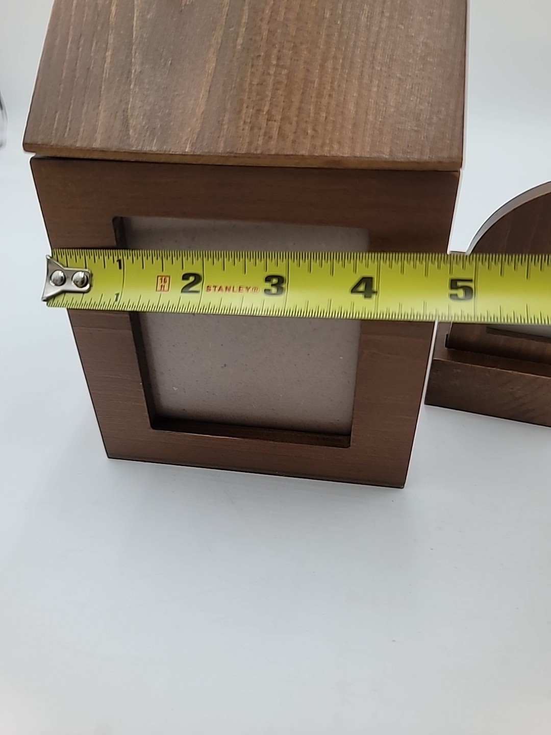 Pet Memorial Urn for Ashes Wood Keepsake Photo Box And Small Photo Tombstone