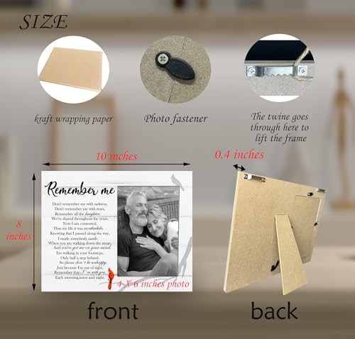 Remember Me Picture Frame, Memorial Frame Gift for Loss of Loved One, 8×10