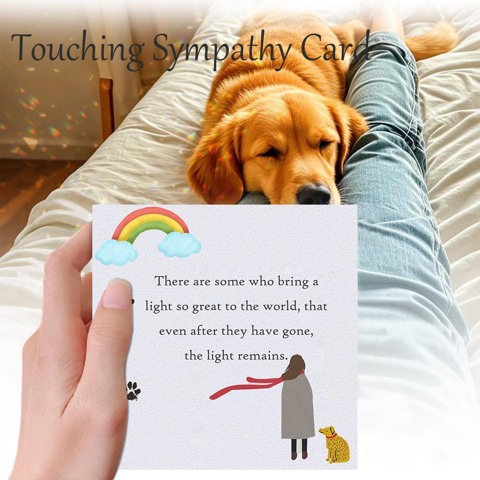 Dog Memorial Gifts for Loss of Dog, K9 Crystal Suncatcher Rainbow Maker Pet M…
