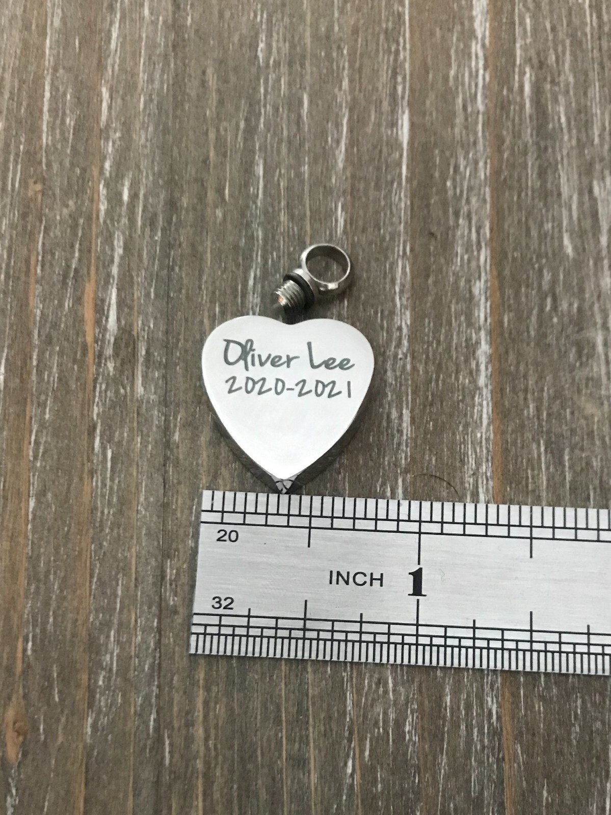 Memorial Pet urn necklace personalized name dog cat cremation ashes loss gift