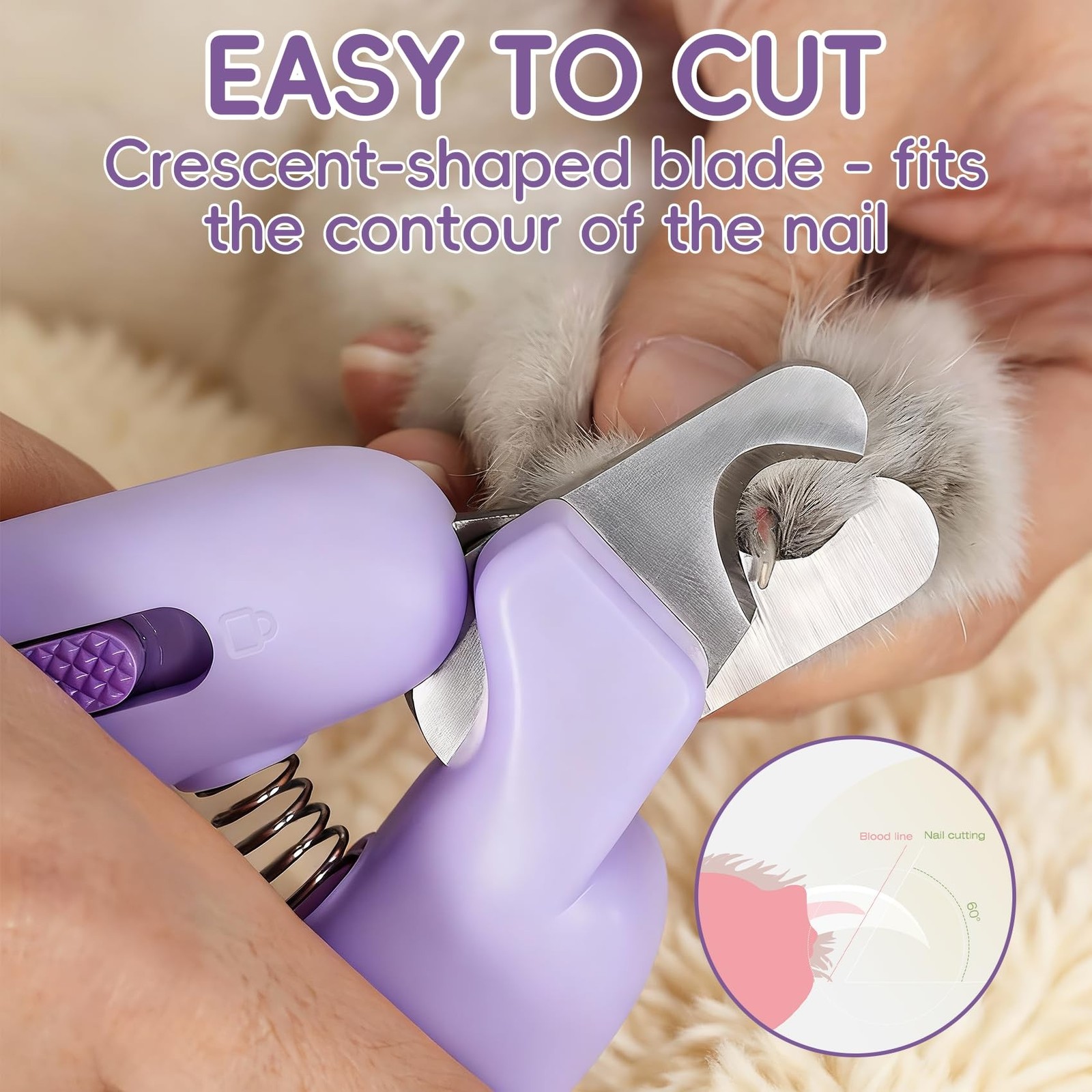 Dog Nail Clippers,Dog Nail Trimmers for Small Medium Dogs and Cats – Professi…