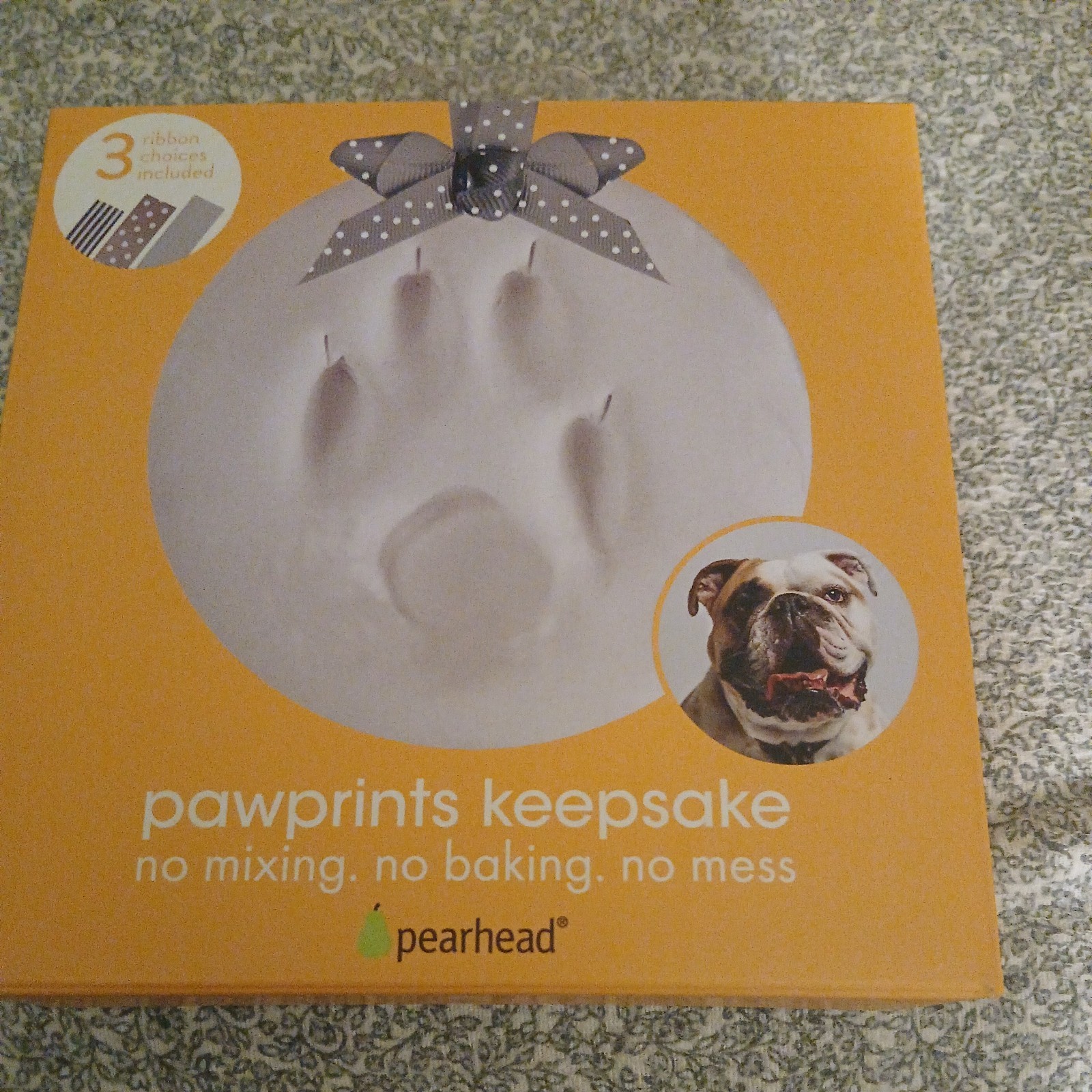 Pawprints Kit Keepsake w/Ribbon Dogs or Cats Pearhead