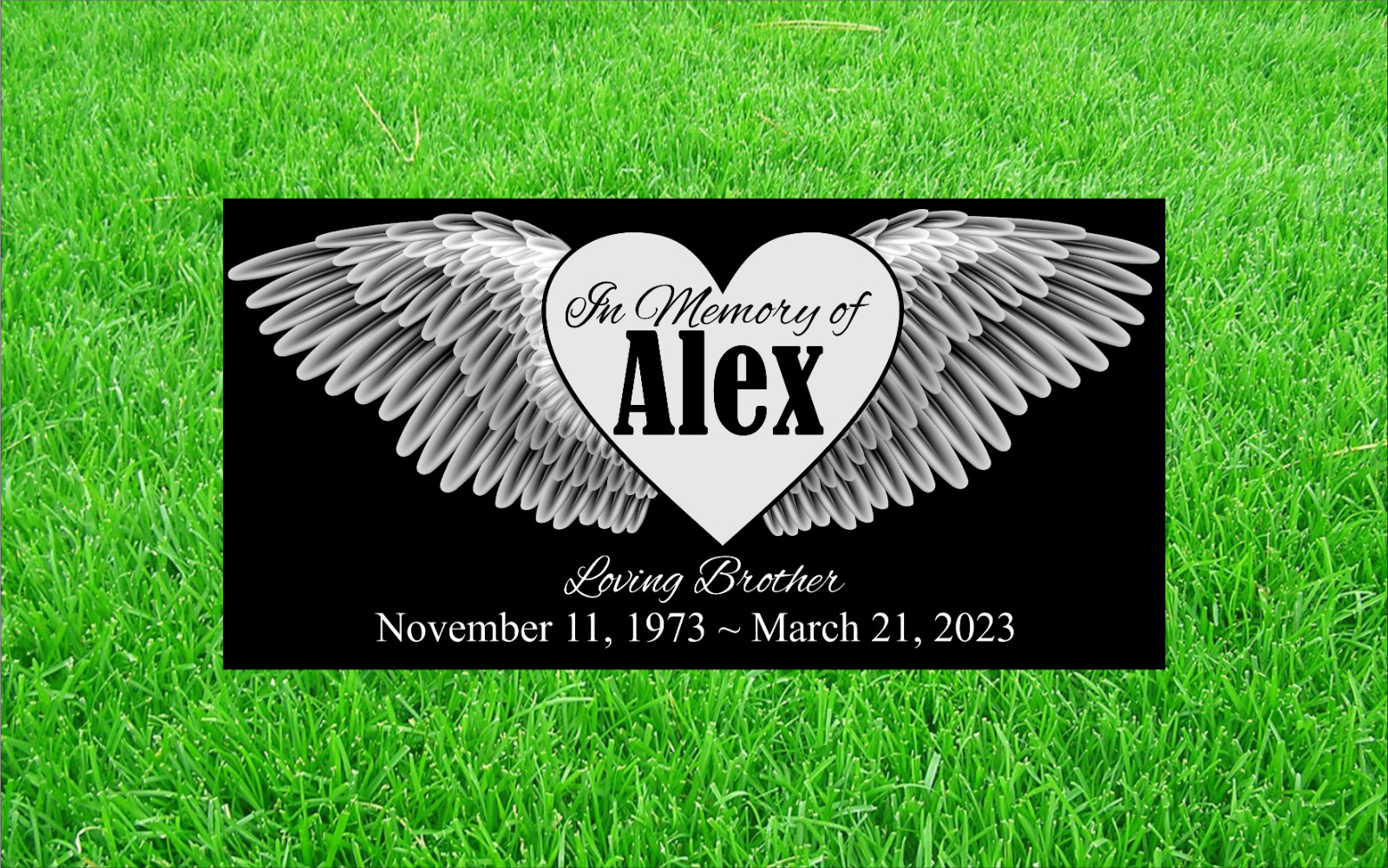 Personalized Pet Stone Memorial Grave Marker Granite Plaque Human headstone