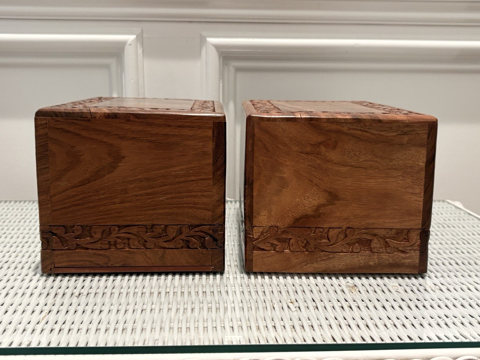 Large Wooden Urn Tree of Life Rosewood Box Cremation for Ashes Keepsake