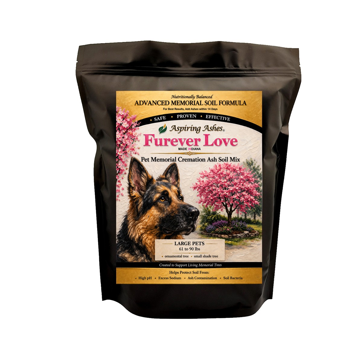 Soil Cremation Mixture for Pet Ashes: Extra Large Pet Memorial Kit