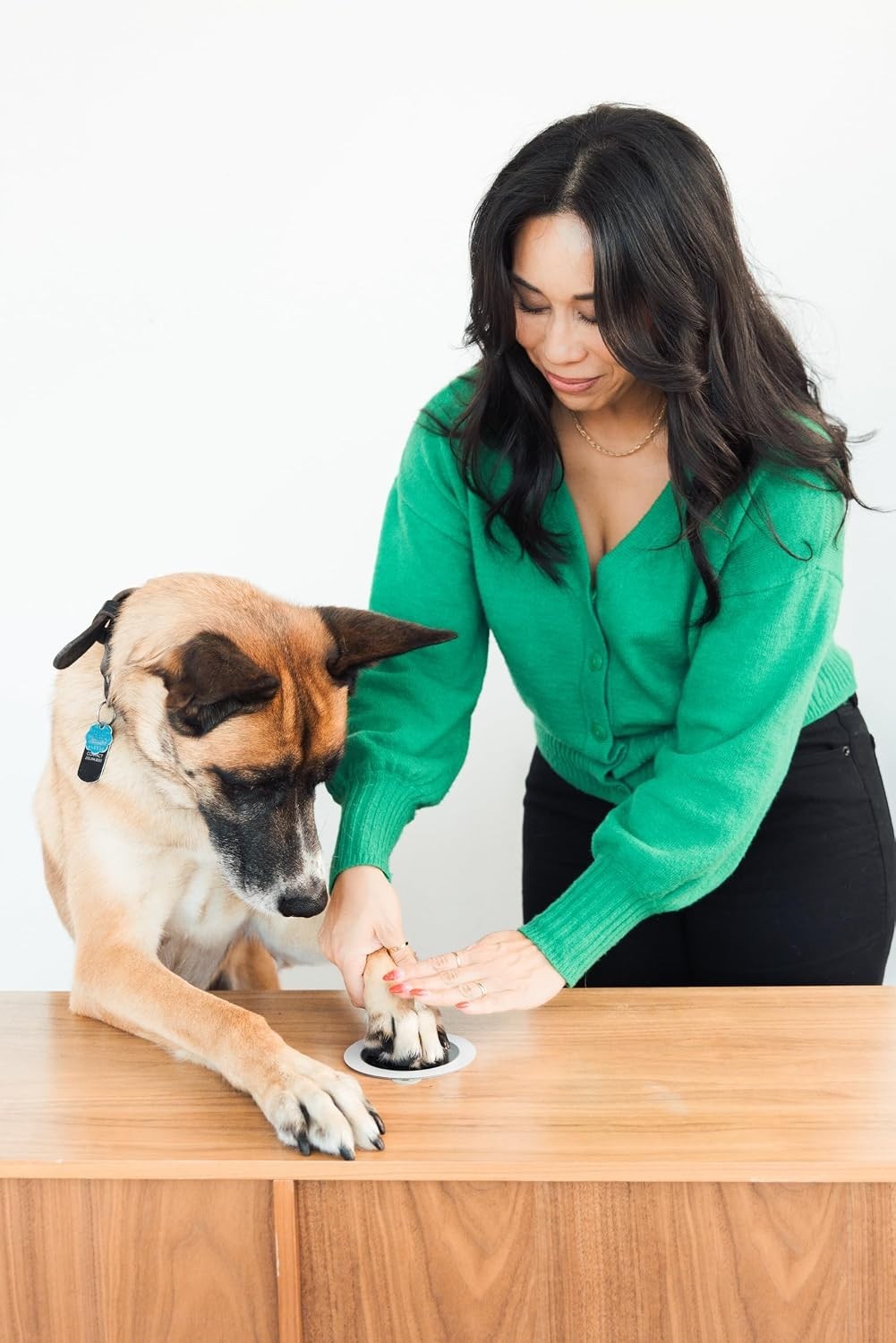 Mess-Free Pet Paw Impression Kit with Non-Toxic Ink Pad for Christmas