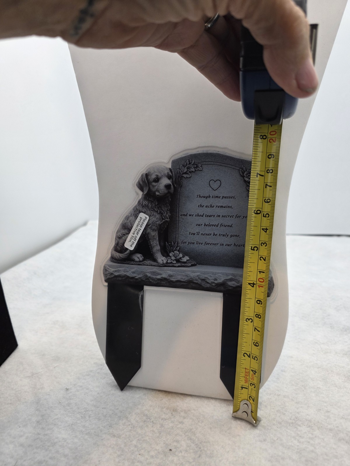 Pet Memorial Garden Plaque for Dog 5″ x 7″ You’ll never truly be gone