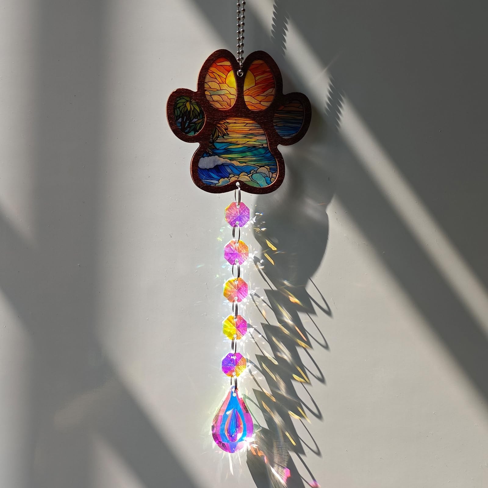 Pet Memorial Gifts for Loss of Dog Cat,Pet Memorial Suncatcher,Crystal Ball W…