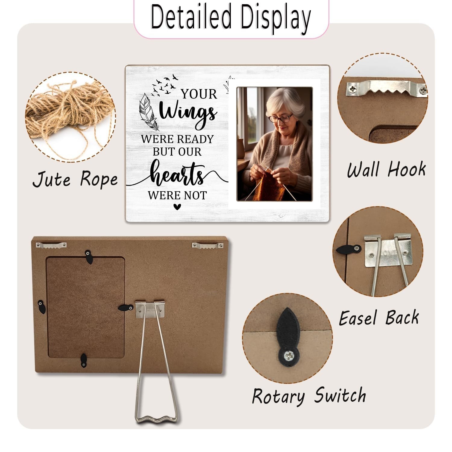 Memorial Photo Frame, Sympathy Gift for Loss Loved Ones, in My Heart, in Lovi…