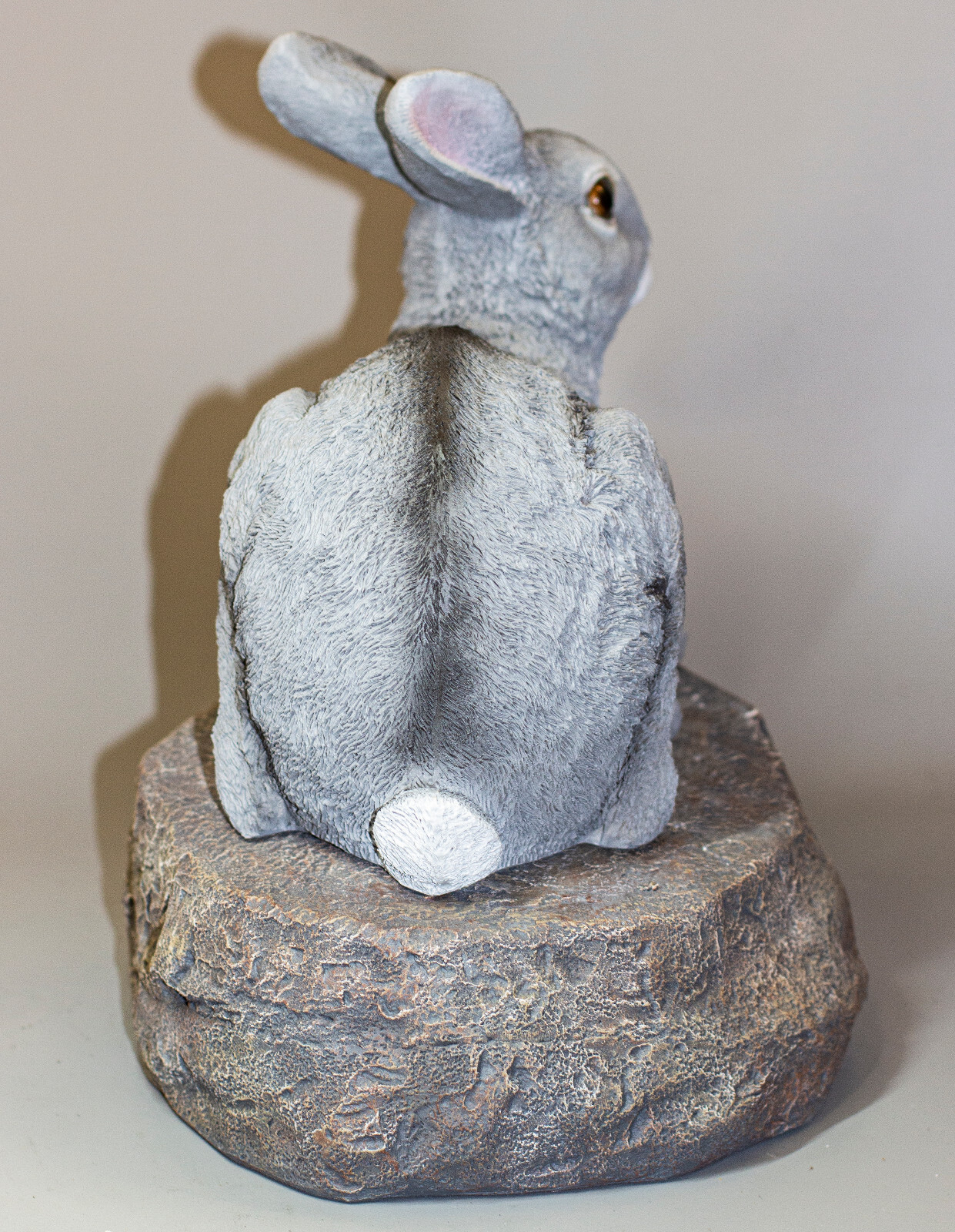 Rabbit Memorial Stone Bunny Urn Pet Ashes Sculpture Keepsake Grave Decor Casket