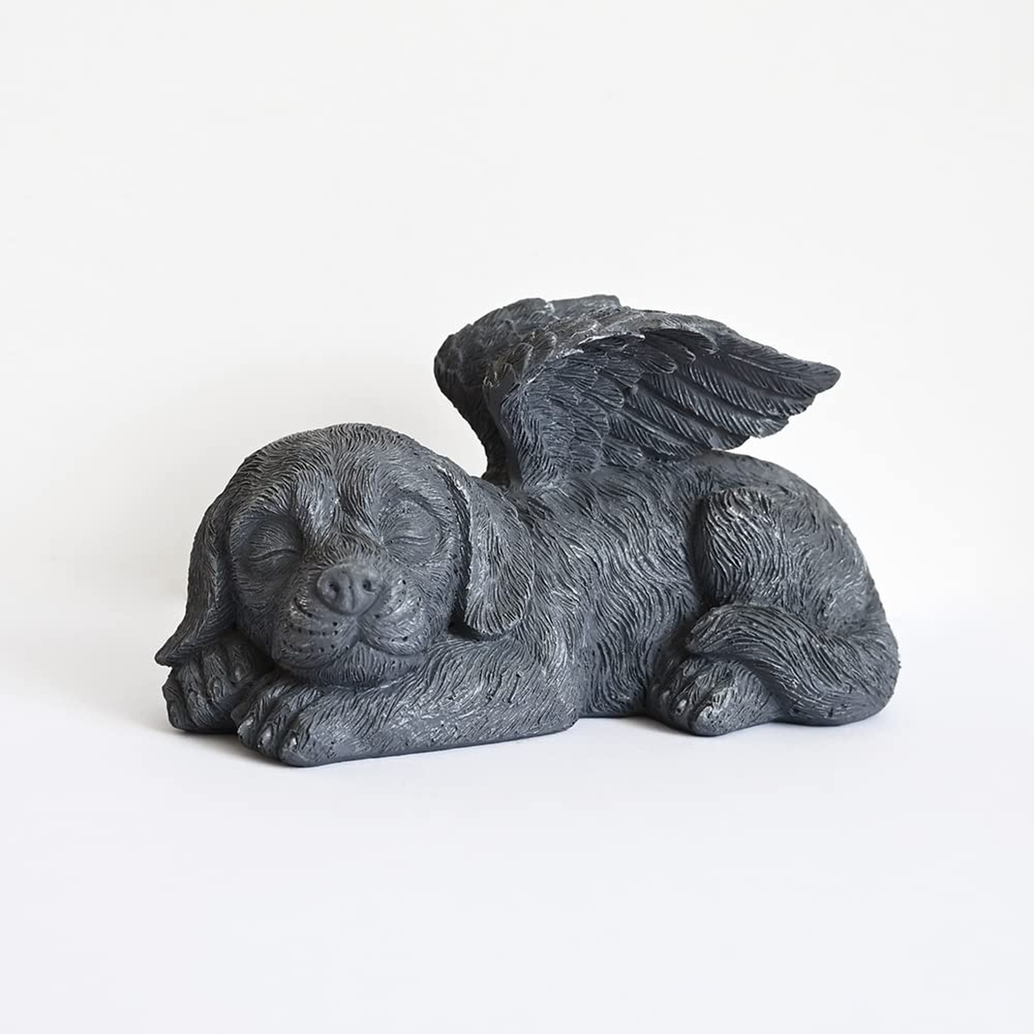 Angel Dog Memorial Stones Statue Sleeping Ornament for Passing Away Bereaveme…