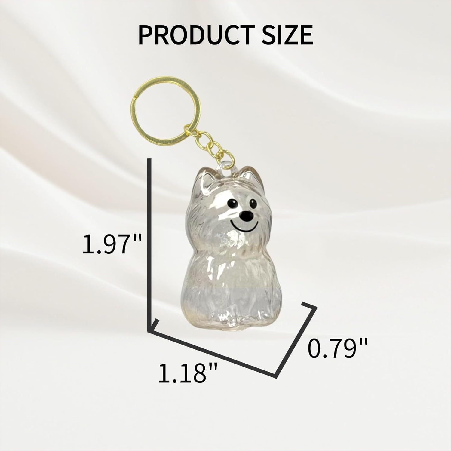 4 Pack Dog Hair Keychain | Set for Pet – Keepsake Bottle to Preserve Fur | Memor