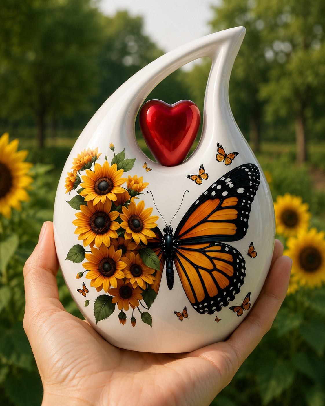 Mini Teardrop Cremation Urn for Human & Pet Ashes – Keepsake Urns Your Love Ones