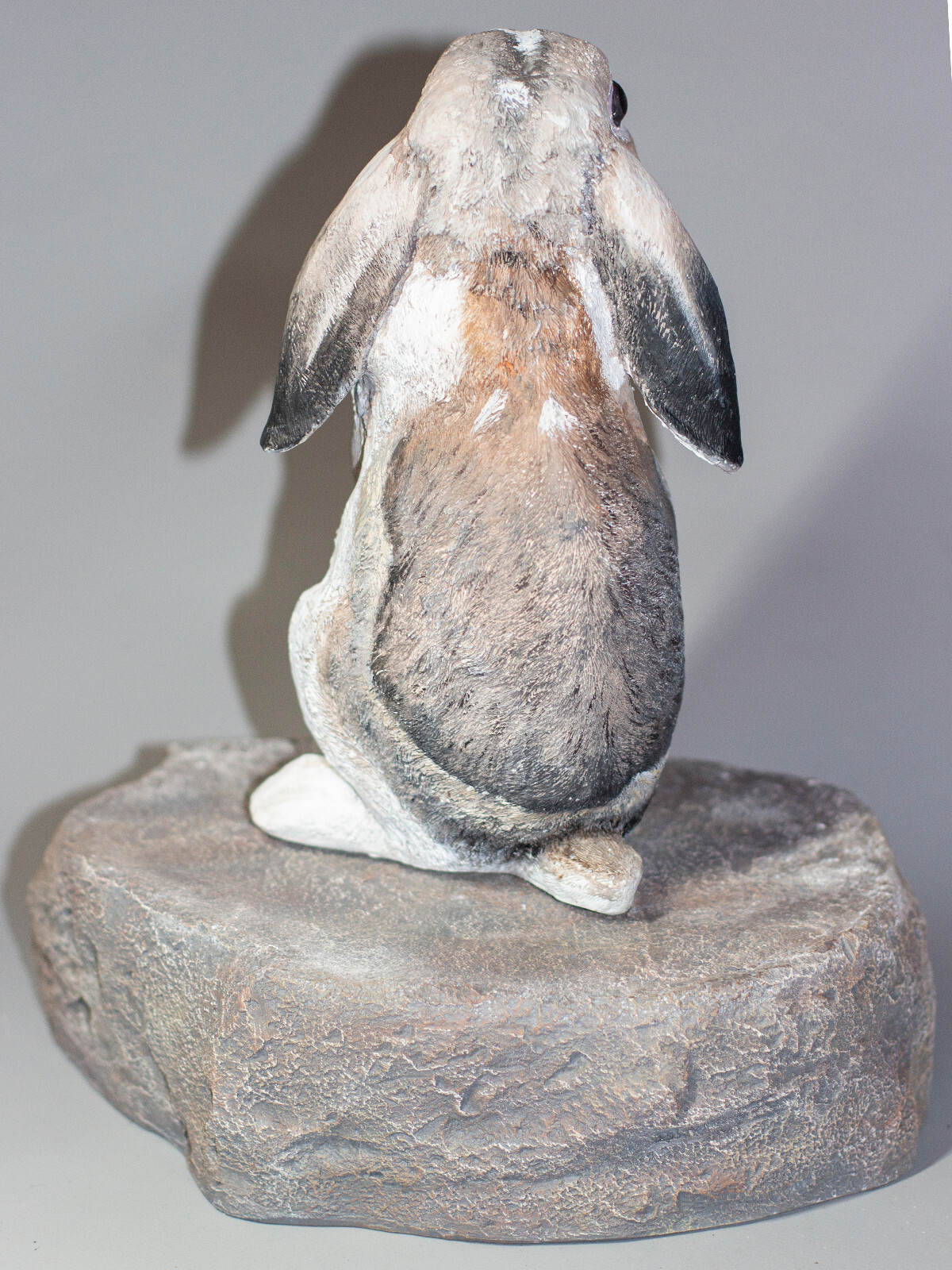 Lop Eared Rabbit Urn Bunny Ashes Pet Memorial Stone Figurine Unique Grave Marker