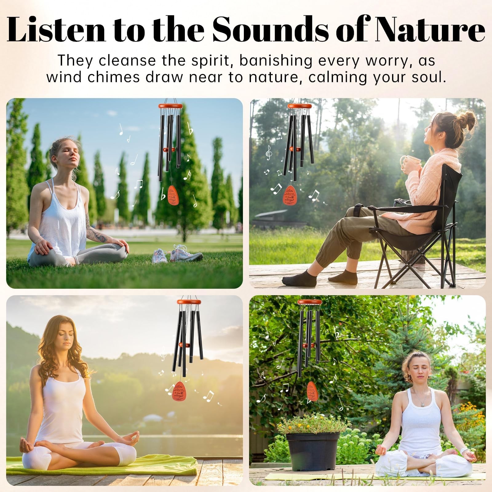 Sympathy Gifts for Loss of Loved One Memorial Wind Chimes Sympathy/Bereavemen…