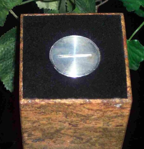 Natural dark travertine marble rectangle pet urn memorial dog cremains handmade
