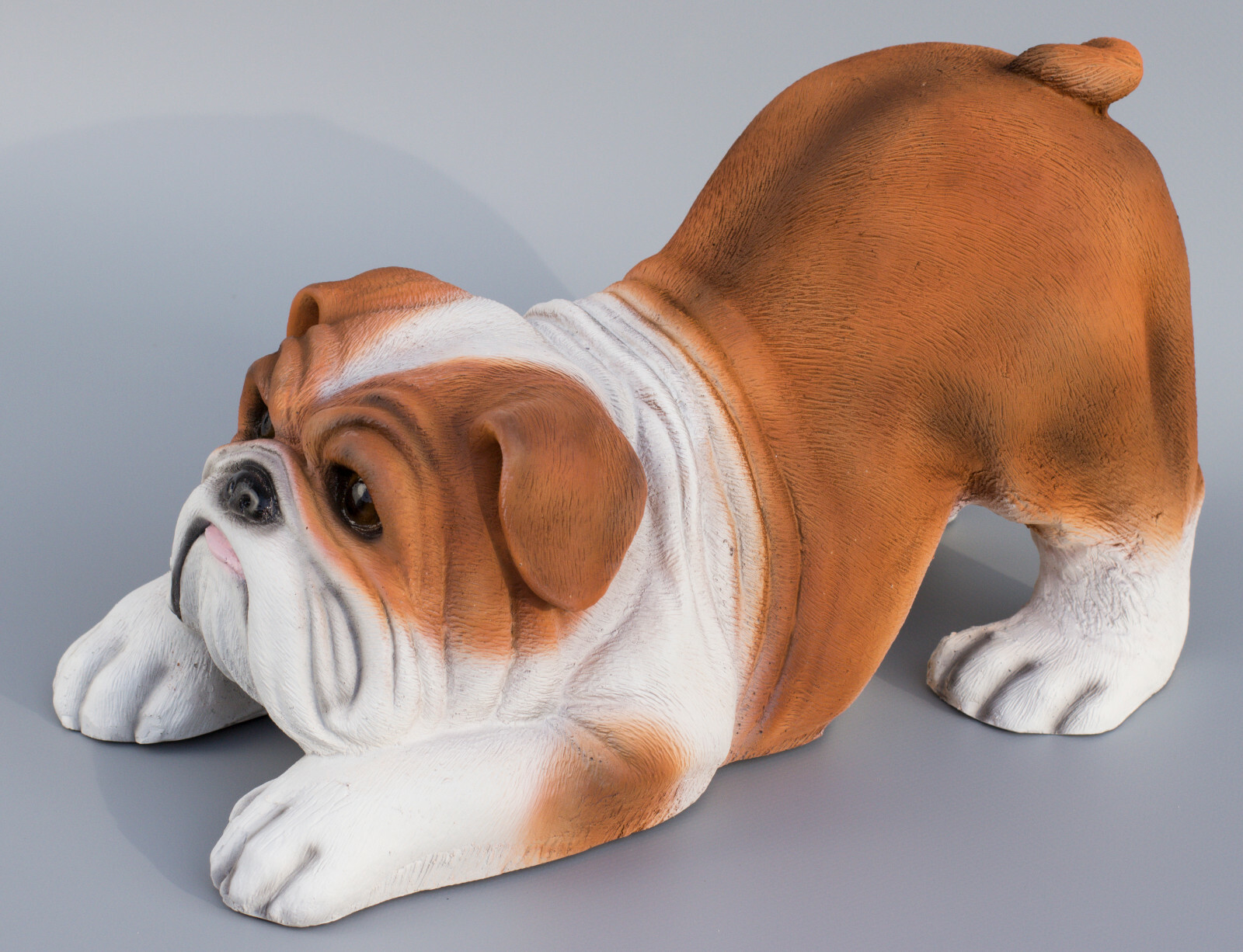 Dog Cremation Urn Pet Ashes English Bulldog Statue Memorial Grave Ornament Small