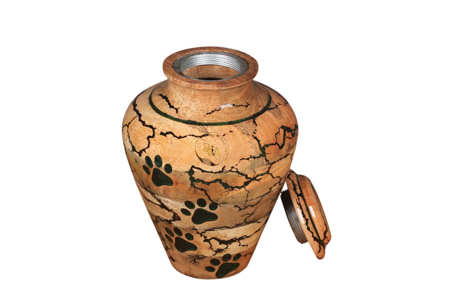 PAW Print urn box For pet Ashes, Large Urn for Funeral, Cremation Ashes Box