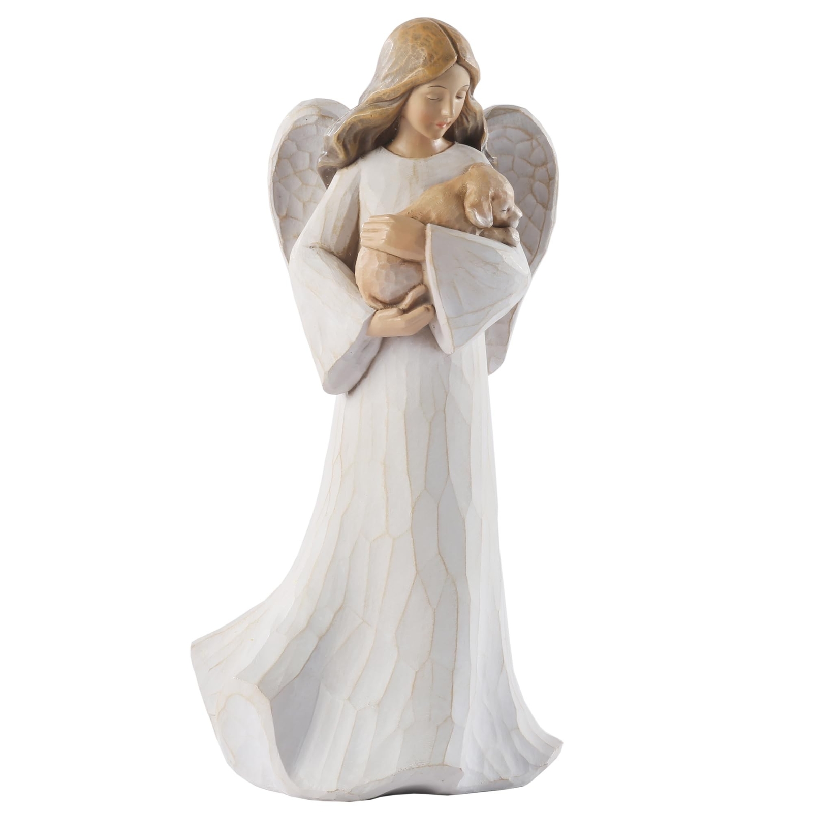 Dog Angel Figurines, 8 Inches Guardian Angel Gifts for Dog Lovers, Hand Paint…