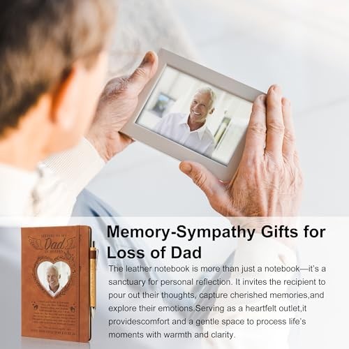 Memorial Gifts for Loss of Letters to My in Heaven A5 Grief Journal Travel Dad