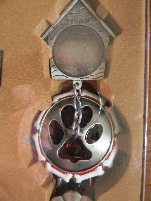 Best Friend (Dog) Pet Remembrance Hanging Wind Chime Memorial Photo Frame NIB