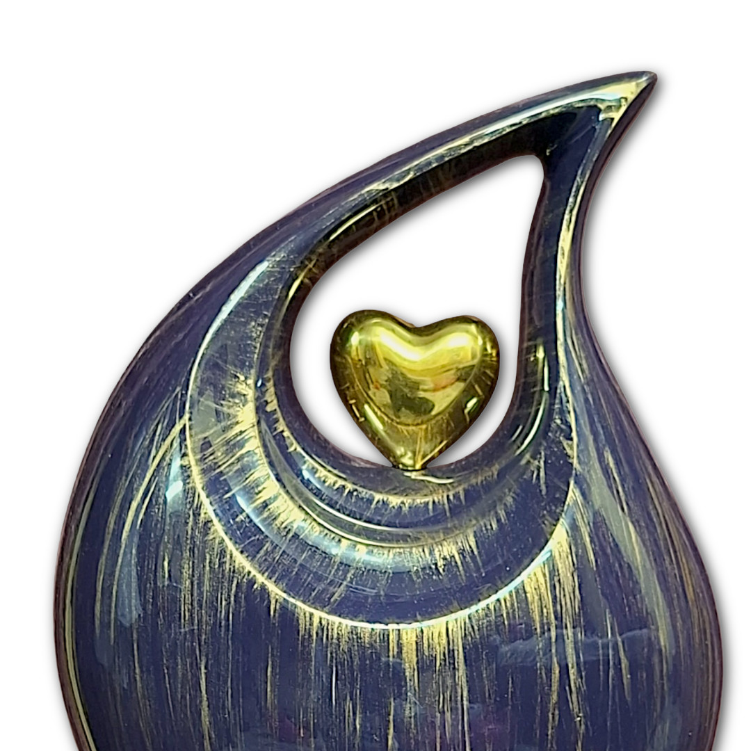 Handcrafted Teardrop Cremation Urn for Ashes Funeral Memorial Urns Men Women