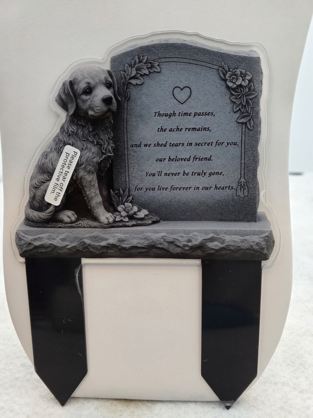 Pet Memorial Garden Plaque for Dog 5″ x 7″ You’ll never truly be gone