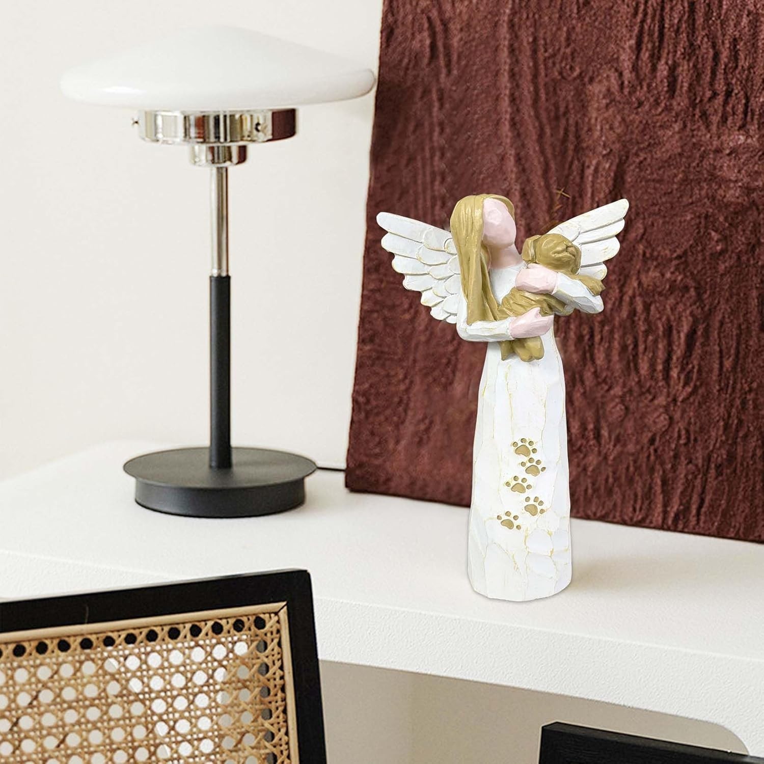 Dog Angel Figurines, Pet Memorial Gifts，Expresses Relationship with a Much-Loved