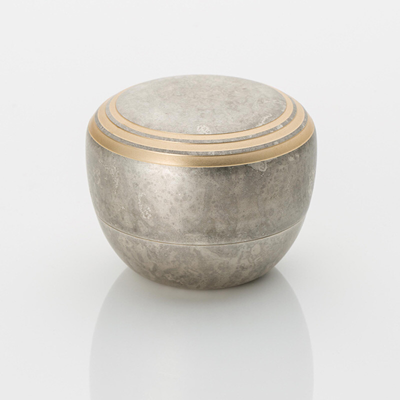 Kanata Silver Small Keepsake Urn for Human Ashes Brass