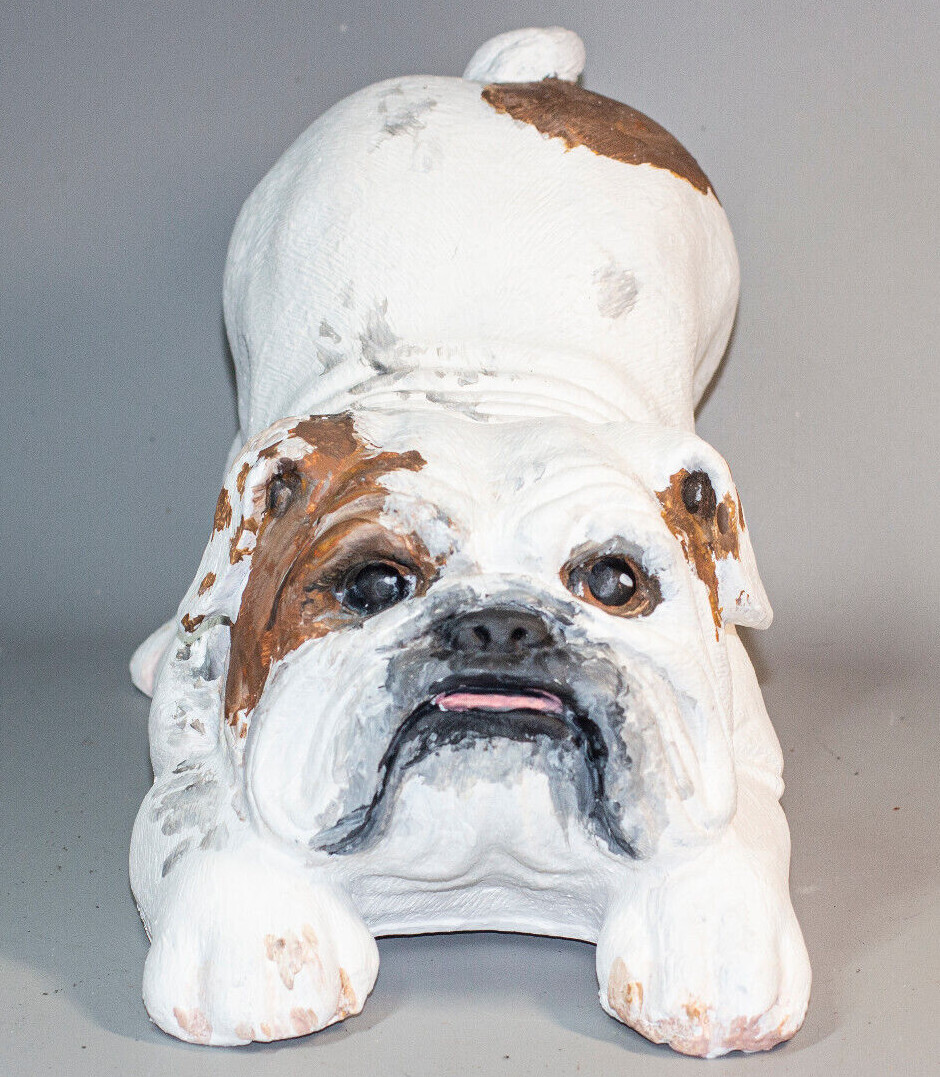 Unique English Bulldog Urn Dog Ashes Pet Memorial Keepsake Animal Grave Ornament